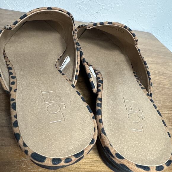 Animal Print Slip On Mules Women's 9 Pointed Toe Cheetah Western Brown Black EUC - Picture 7 of 11